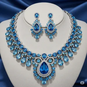 Blue Mirage Necklace Set