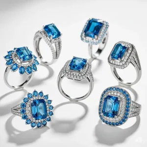 Azure Crest Rings