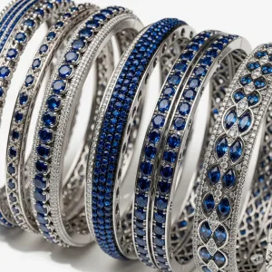 Blue Whisper Bangles
