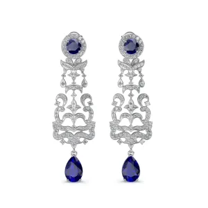 Azure Rainfall Chandeliers